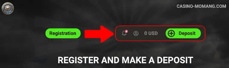Register and Make a Deposit Momang